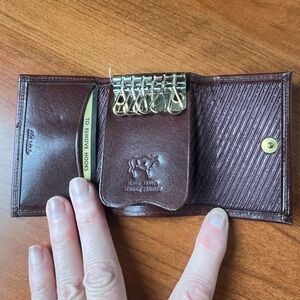 Vintage Di Lido glove tanned leather key holder